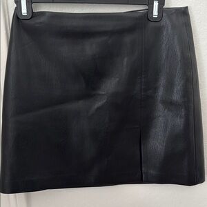Black Leather Mini Skirt Aritzia